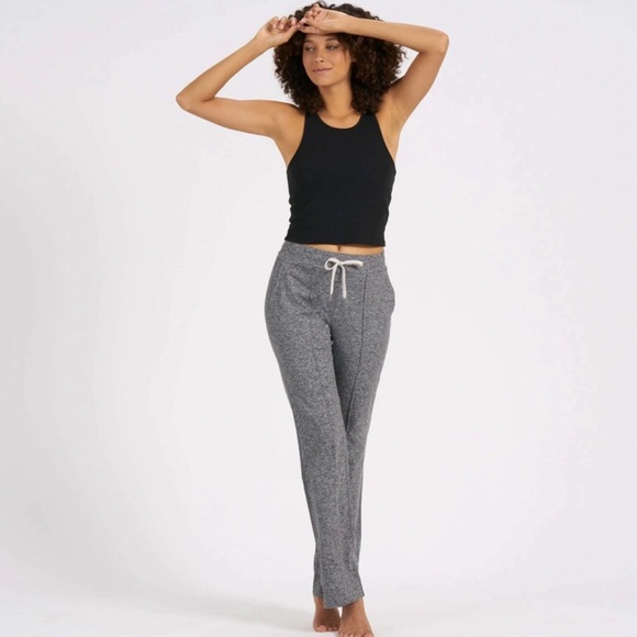 Vuori Pants - Vuori Halo Wide Leg Flare Pants / Jogger Hearhered Grey Size XXL